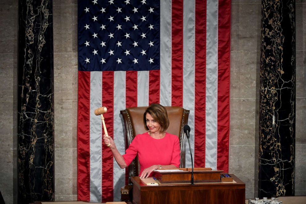 Pelosi wins tight race for House speaker